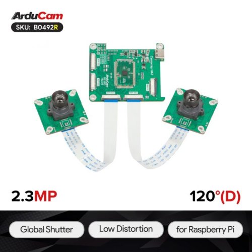 Buy Arducam B0492R 2.3MP 2 AR0234 Color Global Shutter
